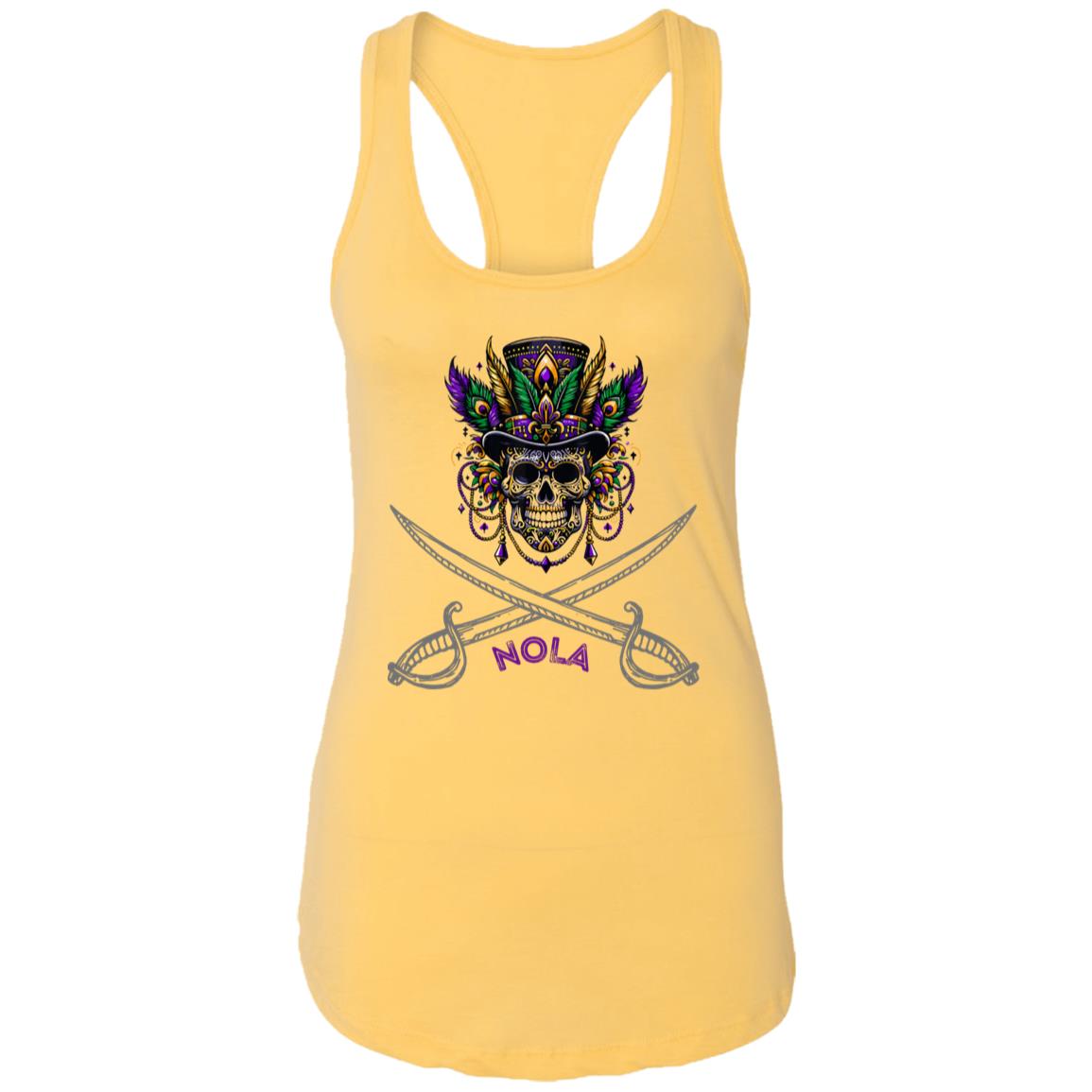 "NOLA Voodoo Pirate" Ladies Racer Back Tank