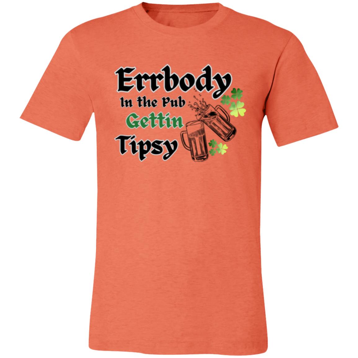 "Errbody In the Pub" Unisex Jersey T-Shirt, (Darker Graphic Design Version)