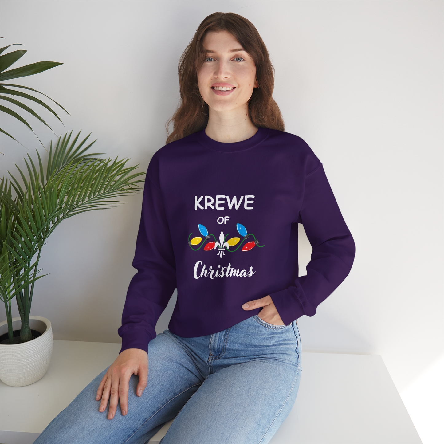 "Krewe Of Christmas" Unisex Heavy Blend™ Crewneck Sweatshirt