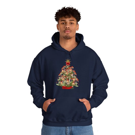 "Merry Mushroom Tree" Unisex Heavy Blend™ Hooded Sweatshirt