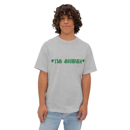 "TIS SKIBIDI" Unisex  Boxy Tee — Gen Z Slang St. Patrick's Day Shirt