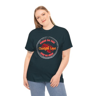 "Crawfish Lover" T-Shirt — Cajun Boil Seafood Shirt (Praise Da Lawd & Pass the Crawfish!)