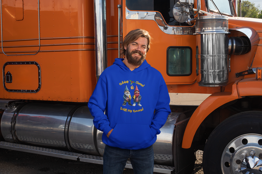 "Holiday Cheers To All My Homeez",  Pullover Hoodie- Royal Blue, Sale!