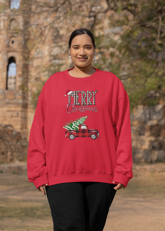 "Merry Christmas", Adult Unisex Pullover Sweatshirt