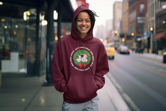 "MEE-OWIE XMAS"  Champion Power  Blend Adult Hoodie