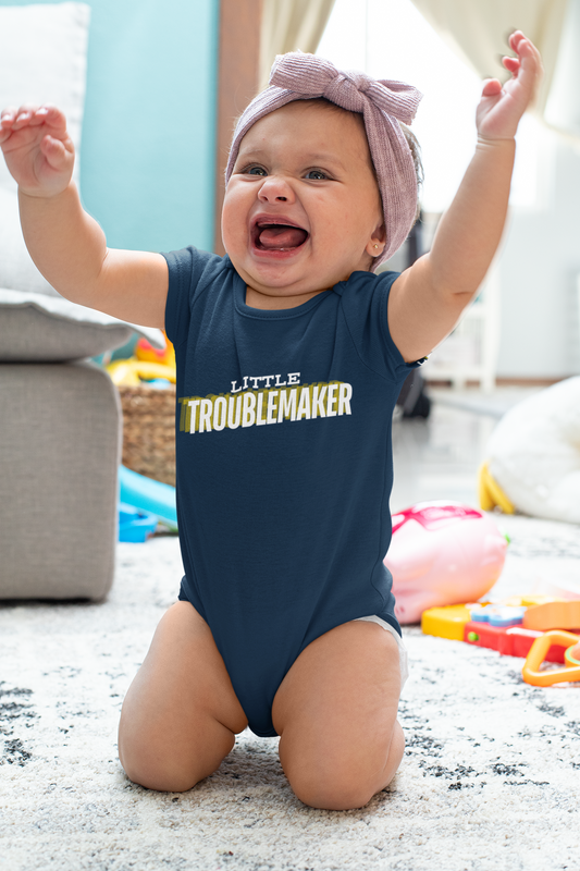 "Little Troublemaker",  Infant Jersey Bodysuit
