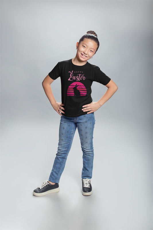 "Easter Bunny Silhouette" Kids Heavy Cotton™ Tee