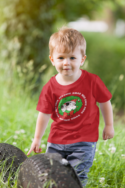 "Mee-Owie Christmas" Infant Fine Jersey Tee