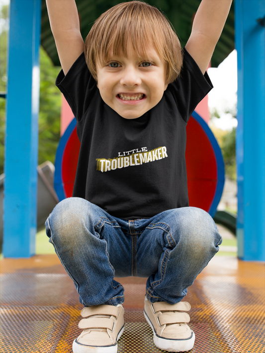 " Little Troublemaker" Toddler Jersey T-Shirt